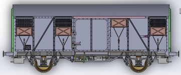 Exact-Train EX21070 - H0 - Gedeckter Güterwagen Europ, DB, Ep. III